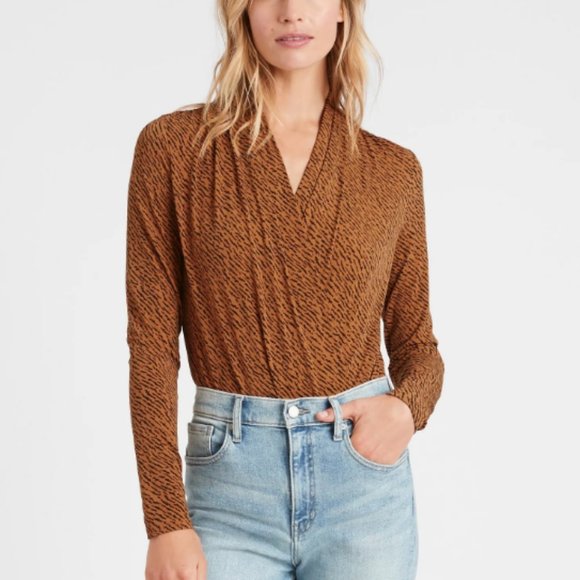 Banana Republic Tops - Banana Republic Wrap Bodysuit